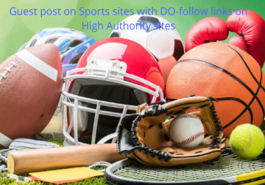 Guest Post on Sports sites with Do-follow Link on High DA and PA