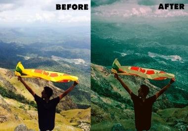 I will do photo editing in 24 hours