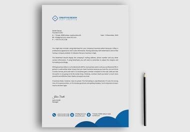 I will do creative letterhead design