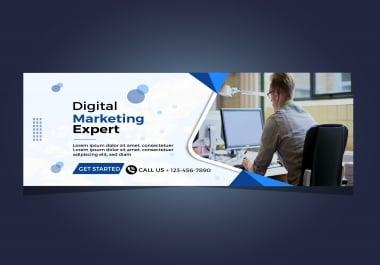 I will professionally create social media post,  cover and story template design within 24 hours