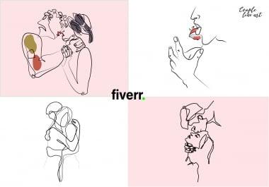 I will vector line art illustration in 24 hours