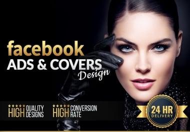 I will design professional and high converting Facebook ads covers