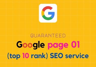 Guaranteed on-page SEO service with 8 keywords ranking in google 1st page