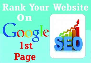 I will Offer You best Google 1st-page ranking service with linkbuilding