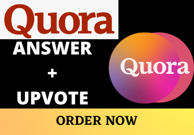 Promote your 5 Quora answer from Different account with 10 upvotes