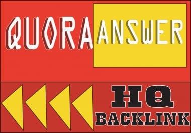 50+ Unique Quora Answer With Excellent Interactive Backlinks