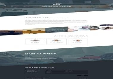 I will design a responsive web page or site by converting PSD,  XD to HTML