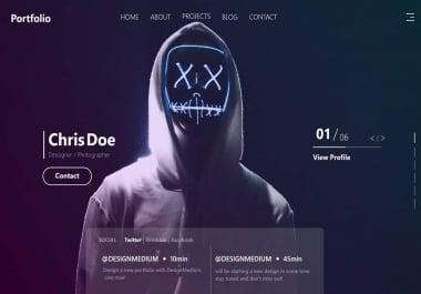 Conert your psd to website using html5 and css3 and javascript and bootstrap