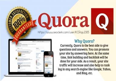 Promote your website with 5 HQ Quora Answers for Targeted Traffic