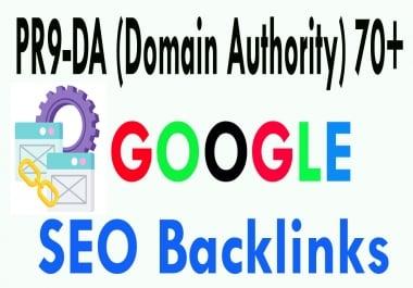 Get your site on google top with 50 PR9-DA 70+