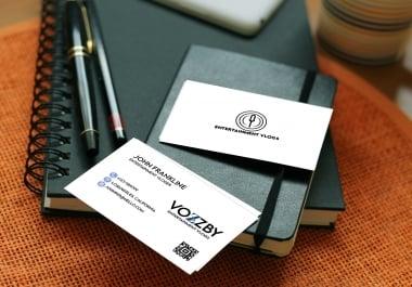 I will design professional and elegant business cards design