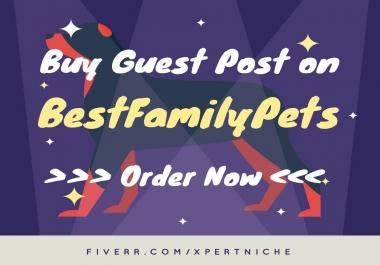 I will publish your article on my pets niche blog