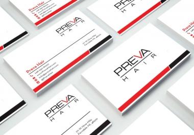I will design a minimalistic business card for you