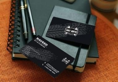 I will create minimalist luxury modern business card design and professional stationary