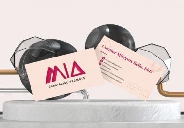 I will design business card,  letterhead and stationary