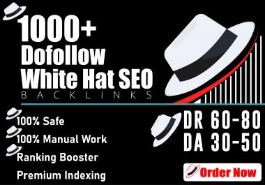 1000 Contextual dofollow White Hat SEO Backlinks