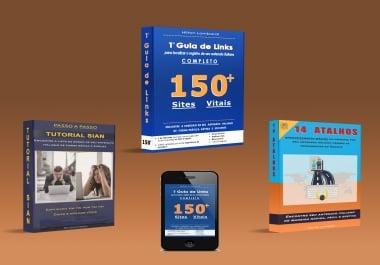 You will get a design 3d ecover of ebook,  dvd,  cd,  iphone