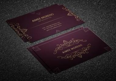 I will do luxury business cards design for you