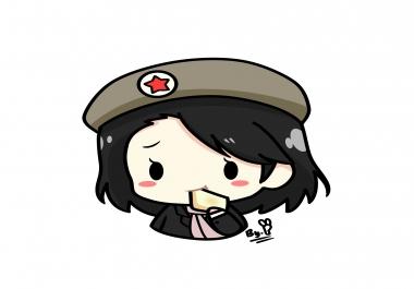 I will draw a chibi icon in 2 hours