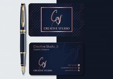 I will provide professional business cards design services