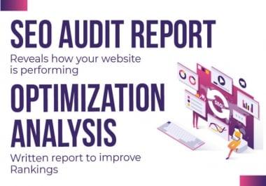 I will deliver a premium SEO report and action plan