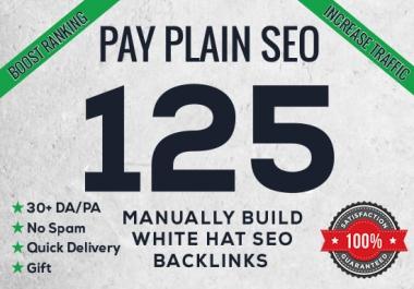 I will create 125 high da pa quality backlinks for you