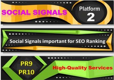 2200+ Real High Quality Weblike, Pinterest Social Signals including High PR9 for SEO Traffic Boost
