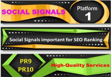2000+ Real High Quality Weblike Social Signals including High PR9 for SEO Traffic Boost