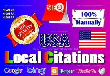 I will build top USA local citations