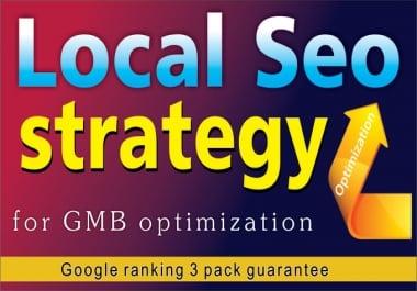 I will provide local SEO strategy for gmb optimization 1st page on google