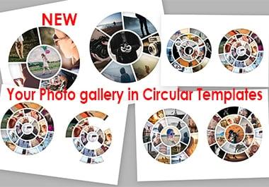 Circular Photo Template for Photoshop