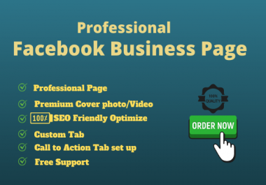I will create and setup SEO optimize unique Facebook Business page