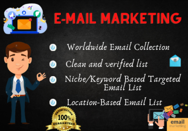 I will build 5000 niche targeted email list and collect real audience active email