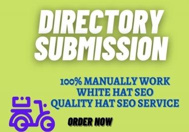 I will do high quality 70 directory submission manually create