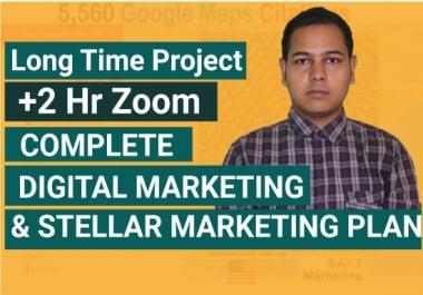 I will do complete digital marketing and stellar marketing plan