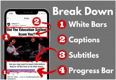 I will translate Instagram videos quickly.