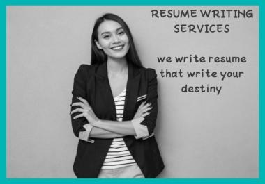 I will write or upgrade your resume or cover letter
