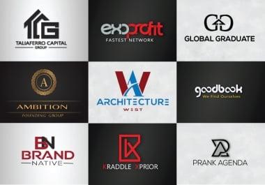 I will Design Unique and Modern Minimalist Logo for you with in 24 hour