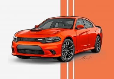 I will convert your photo to a vector cartoon