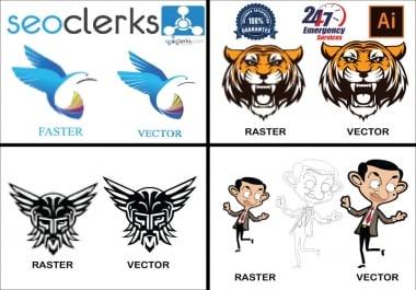 Vector trace,  recreate logo and image to ai/eps/svg/png/pdf format