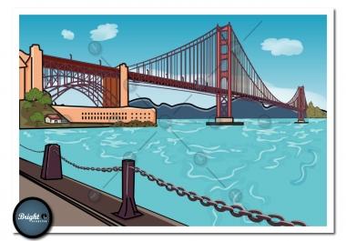 draw colorful 2d background art illustration cartoon vector tracing