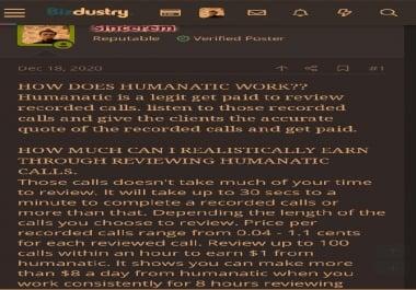 Forum posting/blog article writing