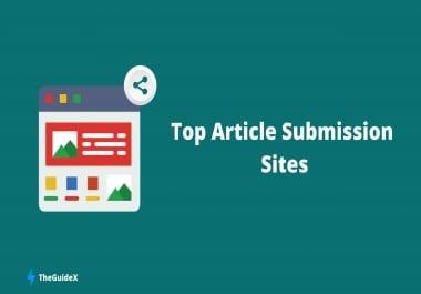 I will create 50 article submission on high da