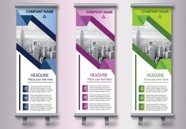 I can make eye-catching Roll-up banners within 24 hours