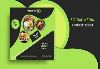 I can make eye-catching social media post within 24 hours