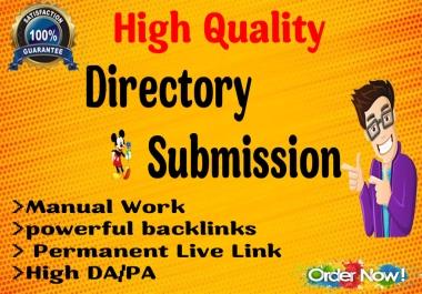 I will do 70+ High quality Directory submission