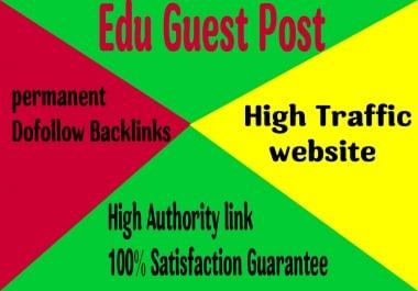I will publish guest post on edu website with da 80plus