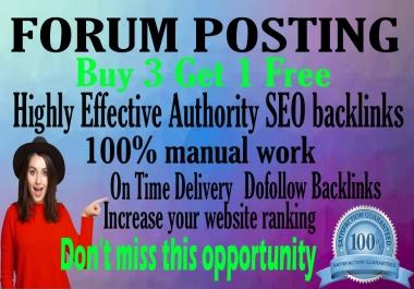60 Forum Posting Link building I will do manually posts on your forum posting