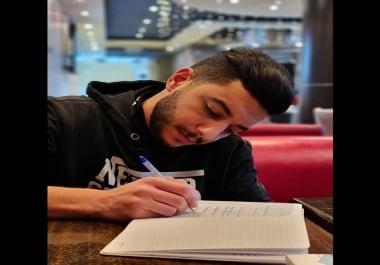 100 exclusive articles between 500 to 1000 words