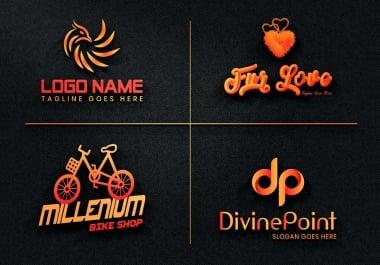 I will do modern minimalist unique business logo with full copyright